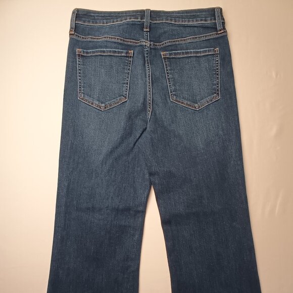 Harper Heritage Jeans Size 28/6 High Rise Kick Crop Medium Dark Wash - Picture 3 of 10